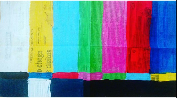 um teste de brilho e cor